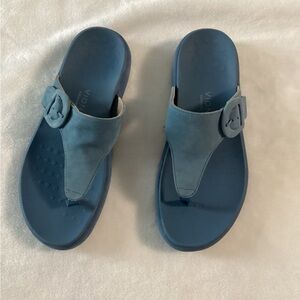 Vionic Blue Comfort Slides